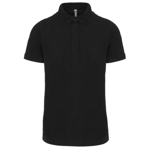 WK225 rövid ujjú galléros piké férfi póló Designed To Work, Black-S