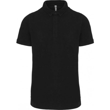 Designed To Work galléros férfi piké póló, Black