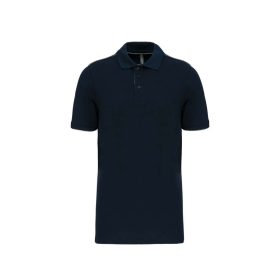   WK270 rövid ujjú férfi galléros póló, kontrasztos diszítésekkel Designed To Work, Navy/Silver-S