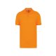 WK274 férfi galléros póló rövid ujjakkal, oldalsó slicceléssel Designed To Work, Orange-M