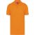 Designed To Work WK274 galléros férfi piké póló, Orange