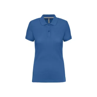   WK275 Női galléros póló rövid ujjakkal, oldalsó slicceléssel Designed To Work, Light Royal Blue-XS