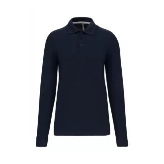   WK276 hosszú ujjú galléros férfi piké póló Designed To Work, Navy-S