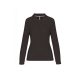 WK277 Női hosszú ujjú galléros piké póló Designed To Work, Dark Grey-2XL
