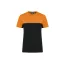 WK304 kétszinű strapabíró unisex kereknyakú rövid ujjú póló Designed To Work, Black/Orange-S