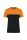 WK304 kétszinű strapabíró unisex kereknyakú rövid ujjú póló Designed To Work, Black/Orange-XS