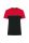 WK304 kétszinű strapabíró unisex kereknyakú rövid ujjú póló Designed To Work, Black/Red-S