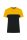 WK304 kétszinű strapabíró unisex kereknyakú rövid ujjú póló Designed To Work, Black/Yellow-XS