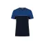 WK304 kétszinű strapabíró unisex kereknyakú rövid ujjú póló Designed To Work, Navy/Royal Blue-XS