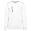 WK403 mellzsebes környakas unisex pulóver, kontrasztos díszítéssel Designed To Work, White/Navy-XS