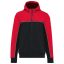 WK450 kétszínű három rétegű, kapucnis softshell dzseki Designed To Work, Black/Red-L