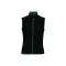 WK6149 Női mellény három zsebbel és kontrasztos díszítésekkel Designed To Work, Black/Kelly Green-XS