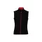 WK6149 Női mellény három zsebbel és kontrasztos díszítésekkel Designed To Work, Black/Red-XS