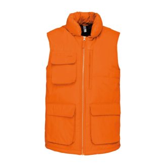   WK615 vízálló bélelt unisex mellény Designed To Work, Orange-S