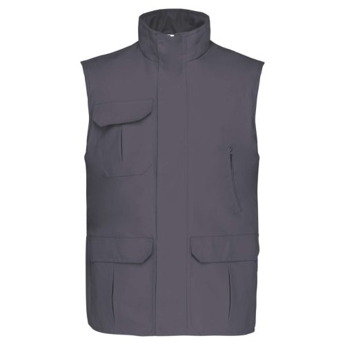 WK630 unisex bélelt mellény PVC bevonattal Designed To Work, Convoy Grey-XL