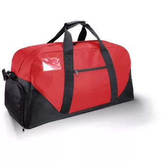   Designed To Work WKI0610 sporttáska 600D poliészterből, Red/Black